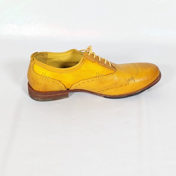 VTG Rockport ADI Prene by Adidas Mens Leather Lace Up Yellow Dress Shoes US/10 main image 6